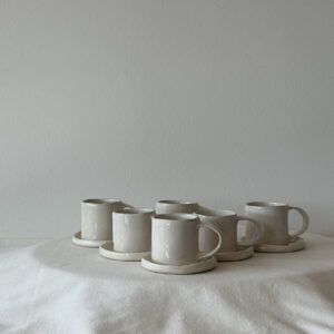Set de 6 tazas con platito