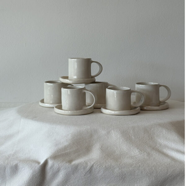 Set de 6 tazas con platito - Imagen 2